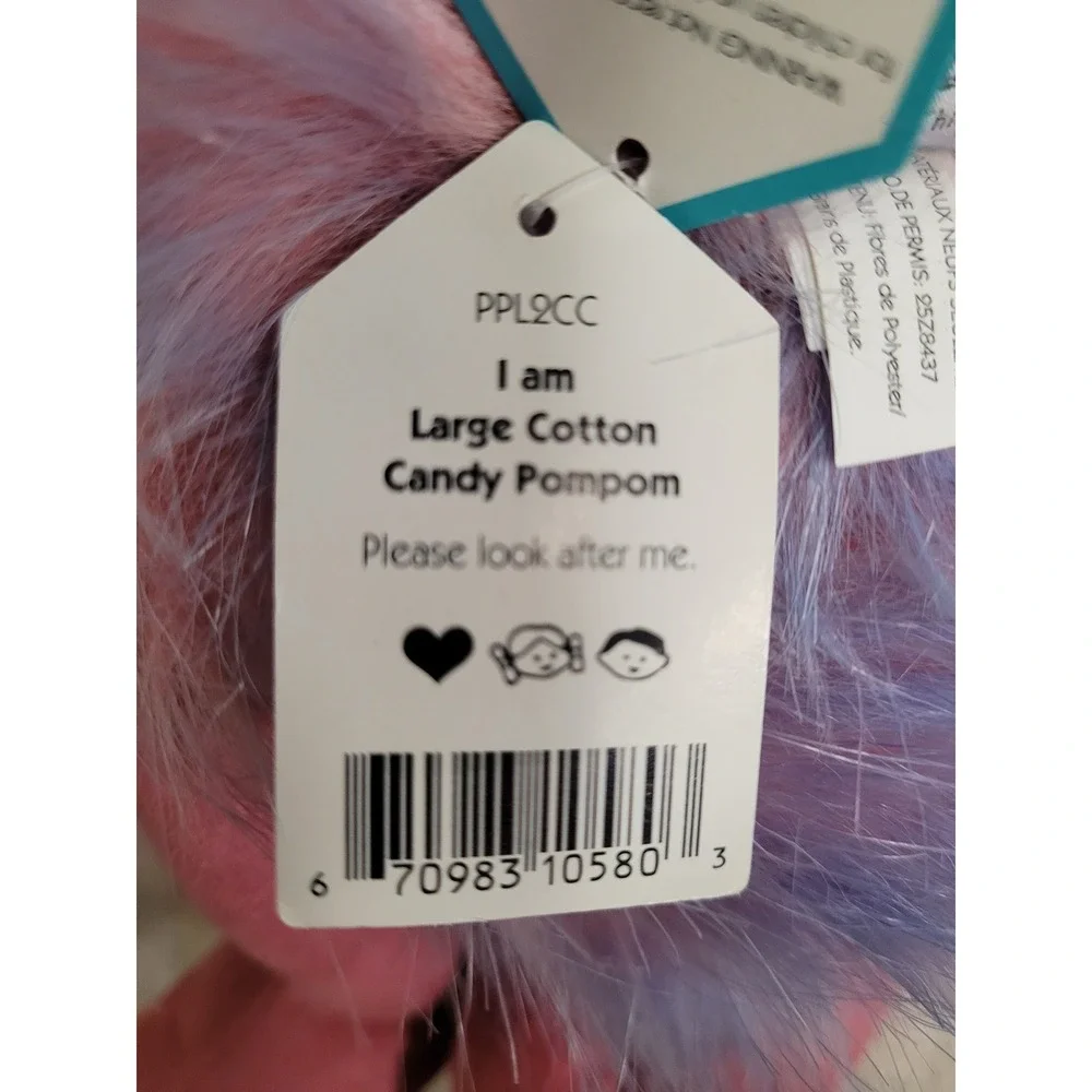 Jellycat Large Cotton Candy Pompom Pink Purple Ostrich Bird Plush PPL2CC‎ NWT